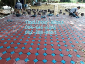 บล็อกปูพื้น บล็อกตัวหนอน แผ่นทางเท้า ราคาถูก 094-645 6262